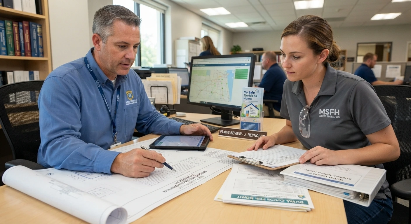 Reviewing Duval County building permit requirements and contractor documentation in Jacksonville